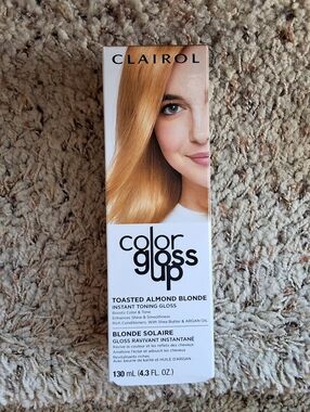 NEW, Clairol Color Gloss Up Toasted Almond Blonde Instant Toning Gloss